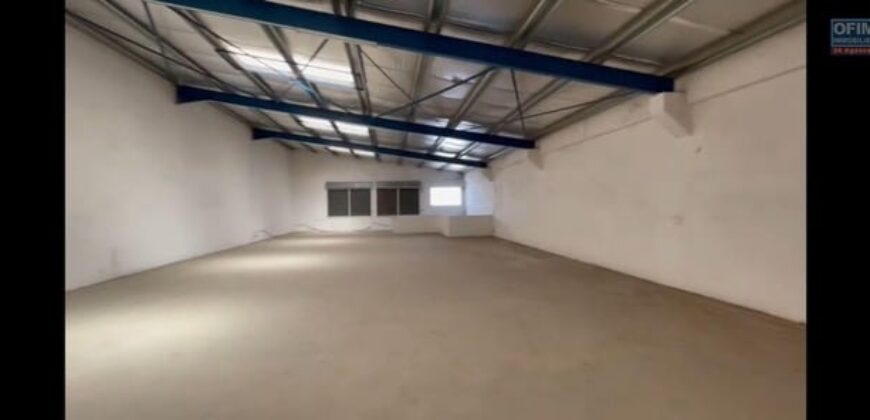 Location d’un entrepôt de 650 m2 à Tanjombato- Antananarivo